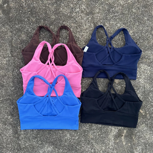 Butter Soft Cross Back Push Up Sports Bra