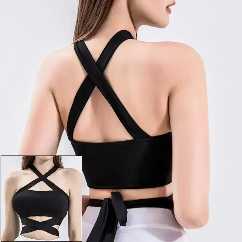 Front Zipper Push Up Sports Bra – Shockproof Gym Crop Top