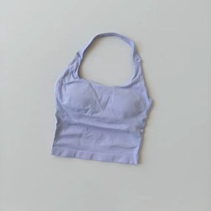 Seamless Cross Back Push Up Sports Bra