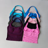 Seamless Cross Back Push Up Sports Bra